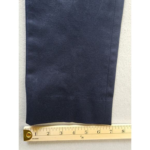 Banana Republic Pants Women 10L Sloan Solid Dress Stretch Ankle Navy Blue - Picture 7 of 11